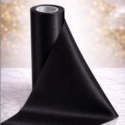 Black Wide Ribbon For Wrapping Cars - 20m