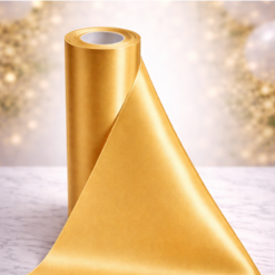 Gold Wide Ribbon For Wrapping Cars - 20m