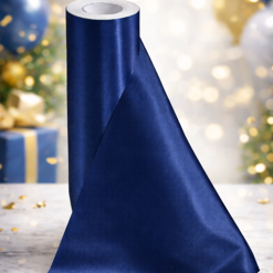 Navy Blue Wide Ribbon For Wrapping Cars - 20m
