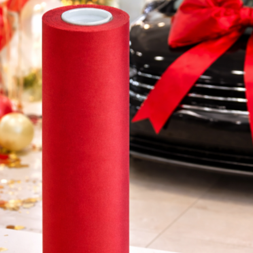 Red Wide Ribbon Perfect For Wrapping Cars