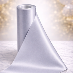 Silver Wide Ribbon For Wrapping Cars - 20m