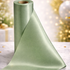 Willow Sage Green Wide Ribbon For Wrapping Cars - 20m