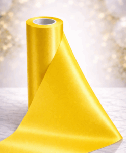 Yellow Wide Ribbon For Wrapping Cars – 20m