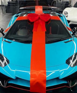 Red Wide Ribbon For Wrapping Cars