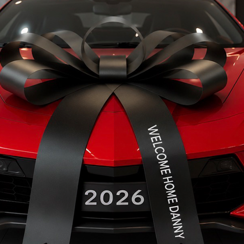 BLACK CAR BOW