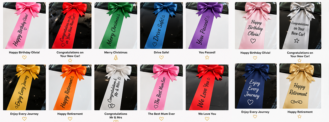 Printed Ribbon For New Cars