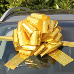 Holographic Gold Giant Car Bow