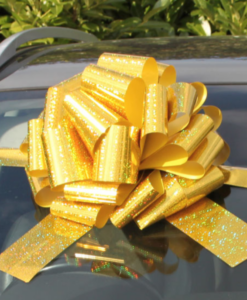 Holographic Gold Giant Car Bow