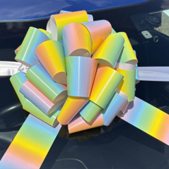 Big Pastel Coloured Car Bonnet Bow
