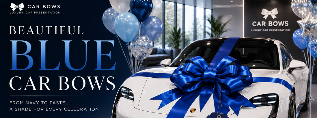 Blue Car Bows