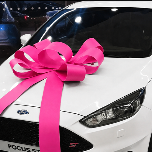 Bright Pink Bonnet Bow