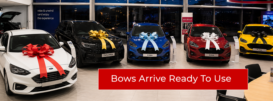 Car Bows Arrive Ready To Use