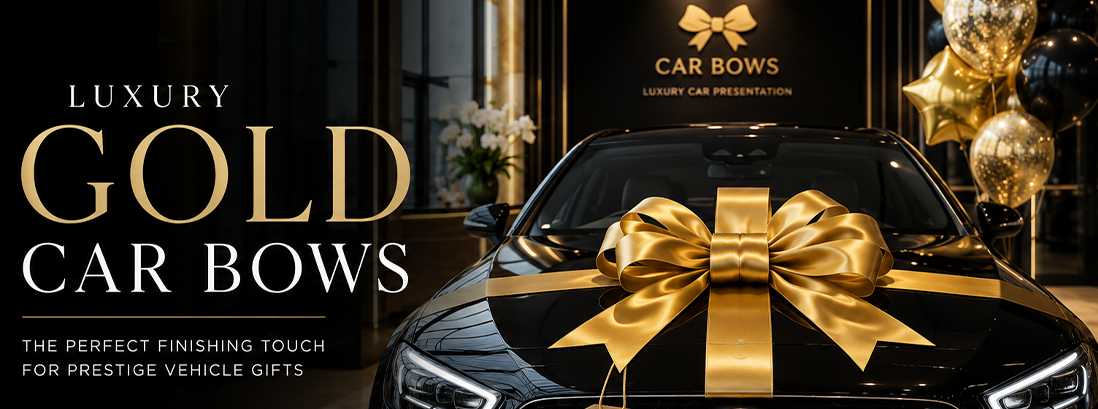 Gold Car Bows