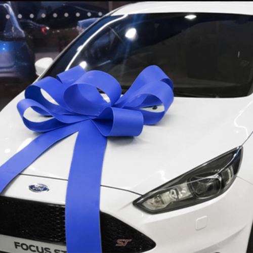 Royal Blue Car Bonnet Bow